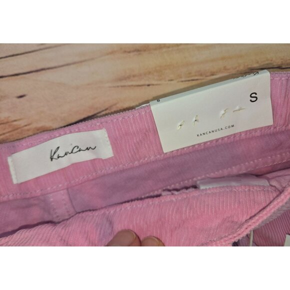 KanCan High Rise Corduroy Pink Haley Skorts Small Womens NWT - Picture 4 of 9